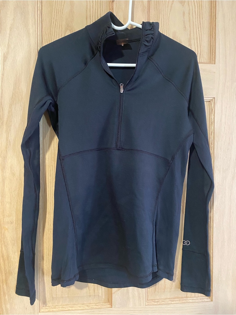 CALIA Black Half-Zip Long Sleeve Athletic Pullover - Picture 1 of 3